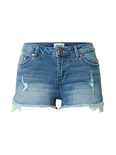 ONLY dżinsy damskie carmen, Blue Denim, XXS