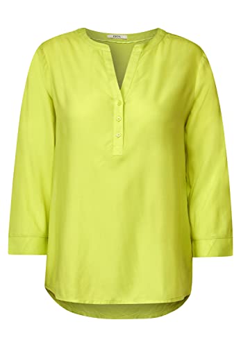 Cecil Damska bluzka z rękawem 3/4, Limelight Yellow, S