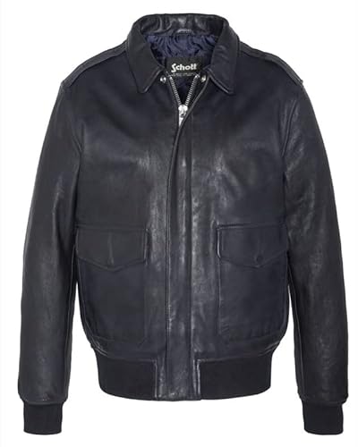 Schott NYC LCFLIGHTWX Bluzka, Granatowa, XXXL Mężczyźni, NAVY, 3XL