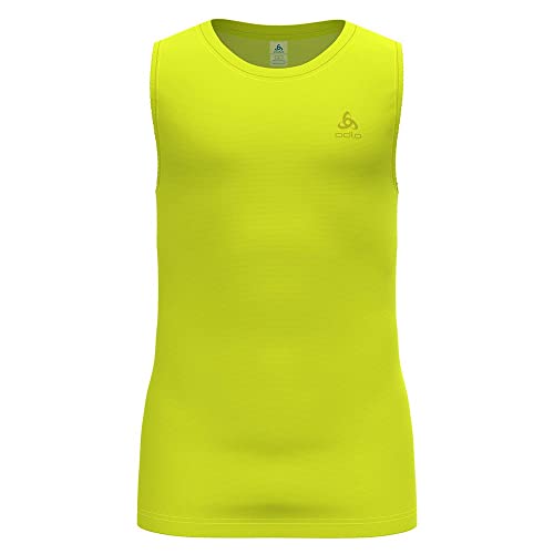 Odlo Męska koszulka Bl Top Crew Neck Tank Active F-Dry Light z AFFE, Evening Primrose, L