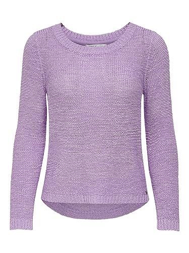 ONLY Damski sweter z dzianiny, jednokolorowy, Purple Rose, XXL