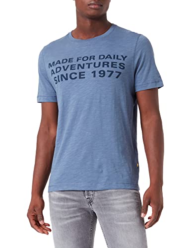 Camel Active Męski T-Shirt 409745/8T06, Niebieski (Denim Blue), Xl