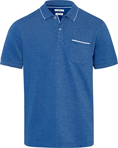 BRAX Męska koszulka polo Paddy PIQUÉ w sportowym stylu dwukolorowym, Cobalt, S, kobaltowy, S
