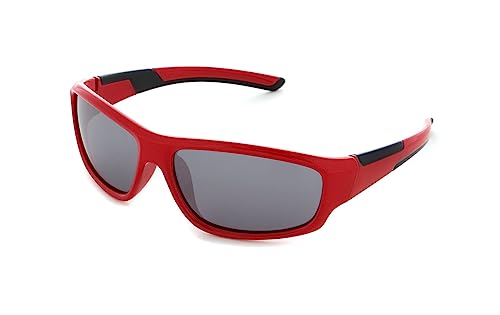 Basley Dziecięce okulary przeciwsłoneczne 8107-S-33, czerwone, normalne, czerwony, jeden rozmiar