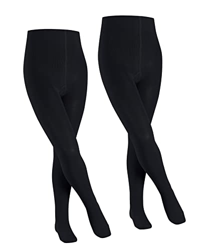 FALKE Uniseks - dzieci Rajstopy Family 2-Pack , Bawełna, 2 Pak, Niebieski (Dark Marine 6170); 152-164 (13-16 lata)