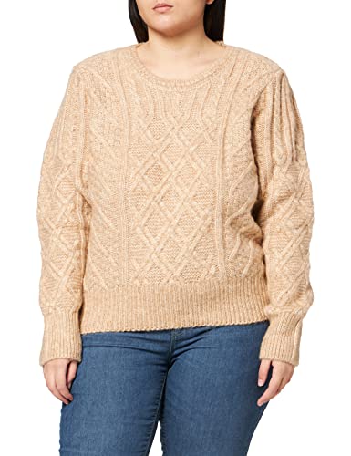 Naf Naf Damski sweter Magddie, beżowy Chine, L