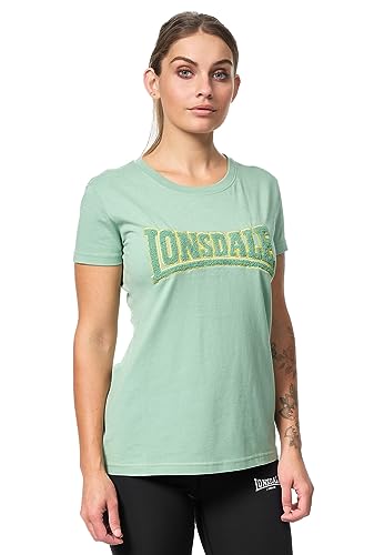 Lonsdale Damska koszulka Aherla, zielony/musztardowy, XS, 117499