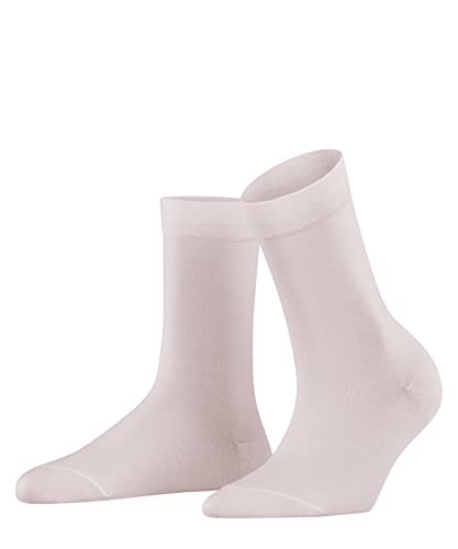 FALKE Kobiety Skarpety Cotton Touch W SO Bawełna jednokolorowe 1 Para, Różowy (Light Pink 8458), 35-38