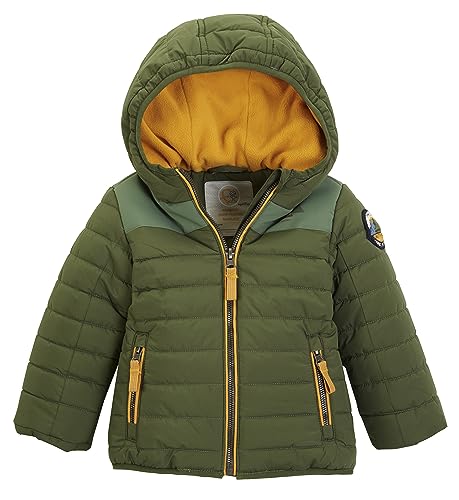 first instinct by killtec dzieci Kurtka hybrydowa/pikowana z kapturem FIOW 15 MNS JCKT, dark forest green, 110, 39963-000