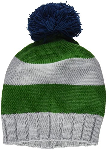 nadadelazos Knitted Hat Stripes Czapka z dzianiny dla dzieci, Zielone i szare paski, M