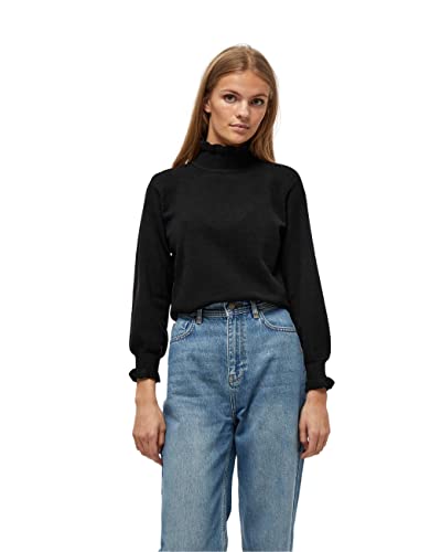 Minus Ceceline damski sweter z dzianiny, 100 czarny., S