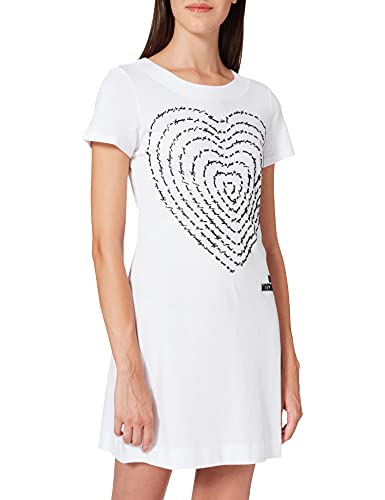 Love Moschino Damska sukienka na co dzień, optical white, 42