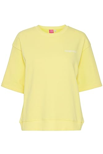 THEJOGGCONCEPT Bluza damska JCSAFINE SS bluza, 120742/Lemon Verbena, XL, 120742/Lemon Verbena, XL