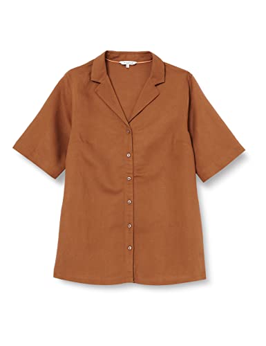 TRIANGLE bluzka damska krótki rękaw, Brown, 44
