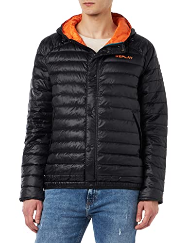 Replay męska kurtka nylonowa, 099 Blackboard, XL