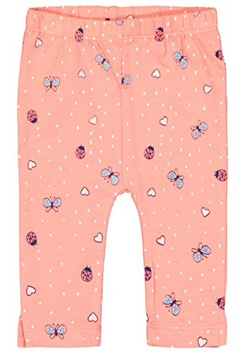 SALT AND PEPPER Dziewczęta Mädchen capri legginsy na całej powierzchni nadruk Schmetterlinge OC, brzoskwinia, 56