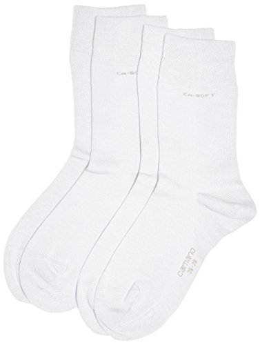 Camano Unisex 3642 skarpety, 100 DEN, białe (01), (rozmiar producenta: 43/46) (2 sztuki)