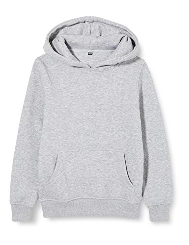 Build Your Brand Chłopięca bluza z kapturem Basic Kids Hoody, dziecięca bluza z kapturem dostępna w wielu kolorach, rozmiary 110/116 - 158/164, Heidegrau, 146/152 cm