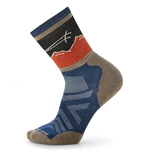 Smartwool Unisex Adult Athlete Edition Approach Crew skarpety turystyczne niebieskie M, niebieski, Medium