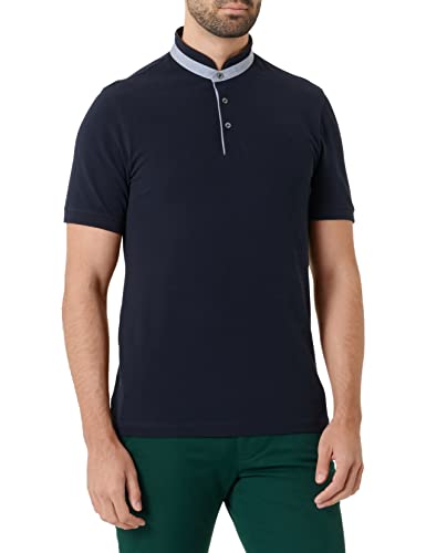 bugatti Męska koszulka polo 8150-25031, granatowa, normalna