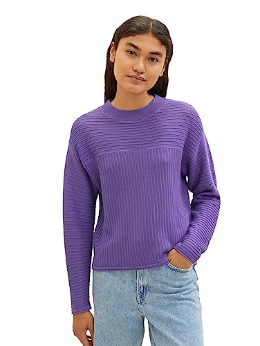 TOM TAILOR Denim Sweter damski, 32255 - fioletowy, XS