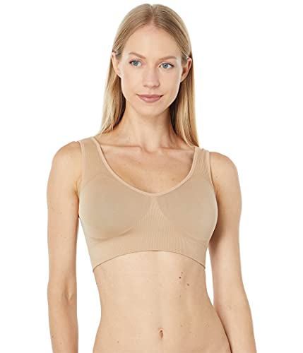 Spanx Damski biustonosz z dwustronnym biustonoszem, czarny/barely, XL, czarny/barely, XL