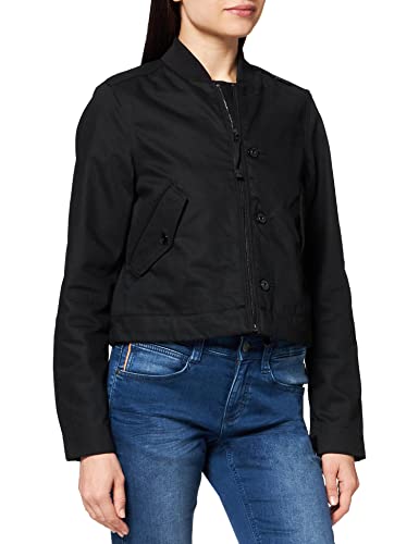G-STAR RAW Damska kurtka bomberka ze ściągaczami, Czarny (Pitch Black C526-a810), XL