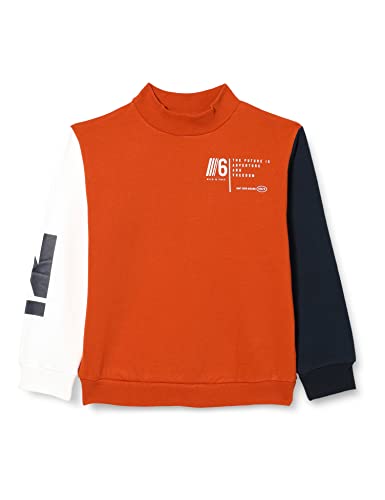 NAME IT Chłopięca bluza Nkmnesim Ls Loose Sweat Bru, herbata rooibos, 146-152
