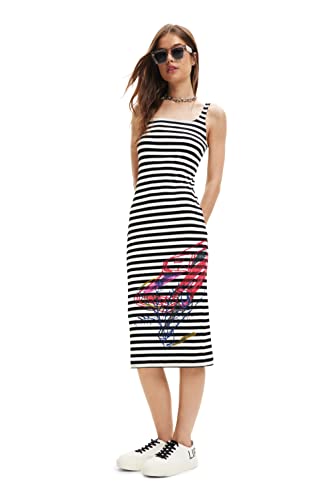 Desigual Sukienka damska, biały, XL