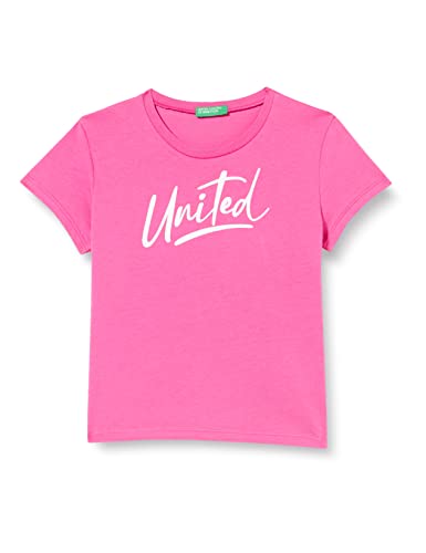United Colors of Benetton Koszulka dziewczęca 3096c10c8, fuksja 1y8, 170 cm, Fuksja 1y8, 170