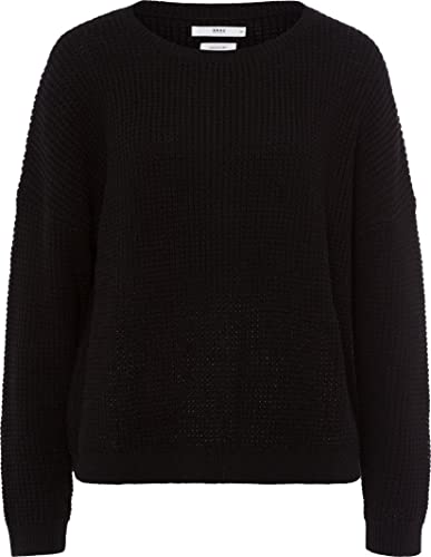 BRAX Damski sweter Lisa Wool Mix, czarny, 38