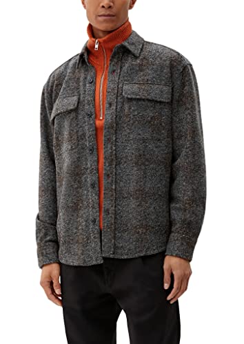 s.Oliver Męska koszula z długim rękawem, szara, 3XL (DE)