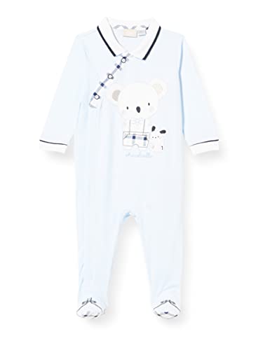 Chicco Zestaw piżamowy dla chłopców Tutina Con Apertura Davanti Per Neonato, Azzurro, 6 miesi?cy