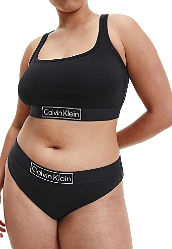 Calvin Klein Damski biustonosz bez podszewki (FF), Czarny, 3XL