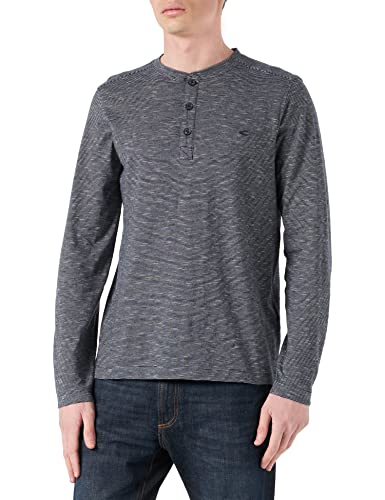 camel active Męski T-shirt, niebieski (Night Blue), XXL