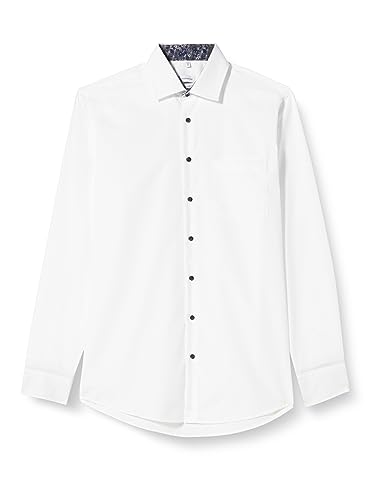 Seidensticker Męska koszula biznesowa - Regular Fit - Łatwa do prasowania - Kołnierz zapinany na guziki - Długi rękaw - 100% bawełna, żółty, 46