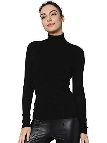 ONLY Damski sweter z dzianiny, czarny (Black Black), M