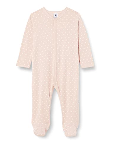 Petit Bateau Piżama Śpiąca Dobrze Dziewczynka, Saline Rose/Marshmallow White, 6 miesi?cy