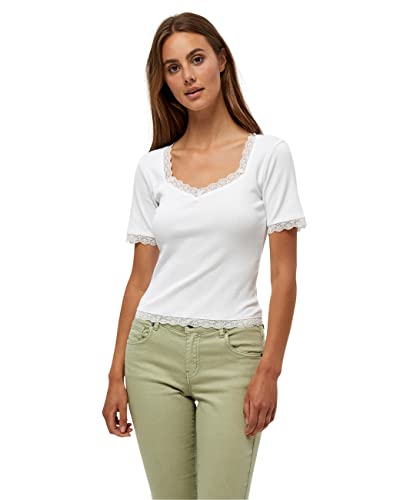 Desires Damski top z koronką Dareen GOTS, 0001 biały, XS