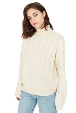 Trendyol Damska bluza TWOAW23KZ01400/Bej beżowa, M, BEŻOWY, M