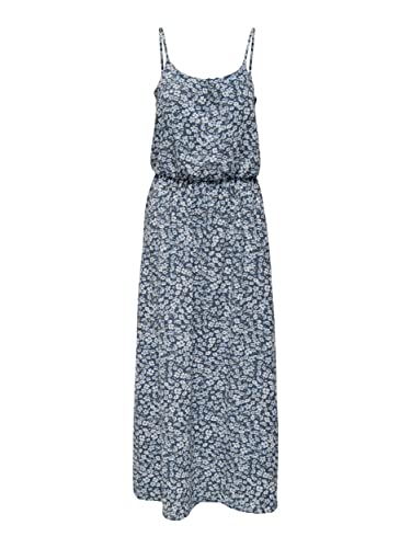 Bestseller A/S Sukienka damska Onlwinner S/L Maxi Dress Noos Ptm, Vintage Indigo/Aop:ranch Floral, 32