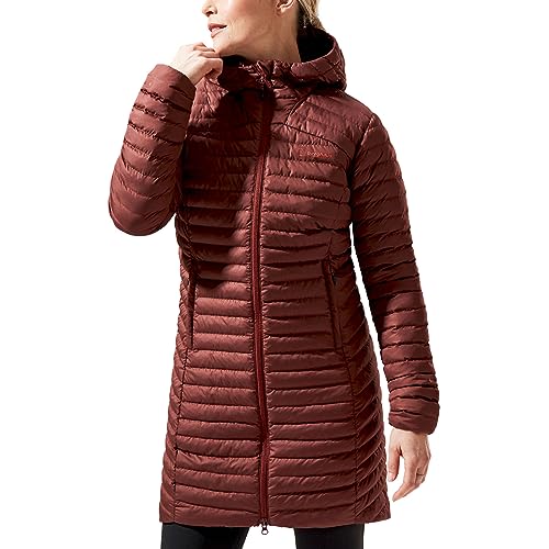 Berghaus Damska kurtka Nula Micro Long Syntetyczna izolowana, Bordowy płowy, 36