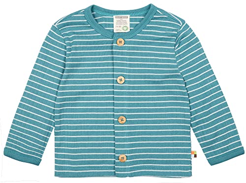 loud + proud Unisex Derby Rib, kurtka z certyfikatem GOTS, Topaz, 86/92