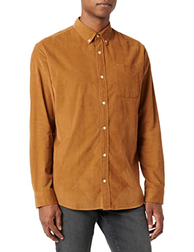 Jack & Jones Męska koszula Jjeclassic sztruksowa L/S Sn, Guma/Dopasowanie: slim fit, S