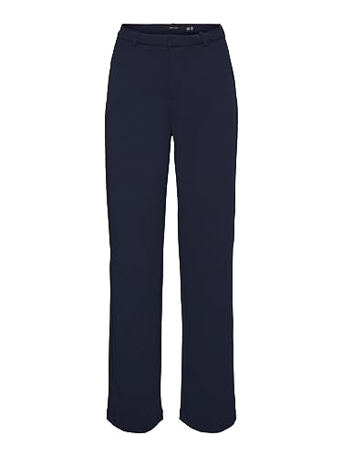 Vero Moda Damskie spodnie Vmzamira Mr Slim Straight Ga Noos, Marynarka marynarska, XS x 32L