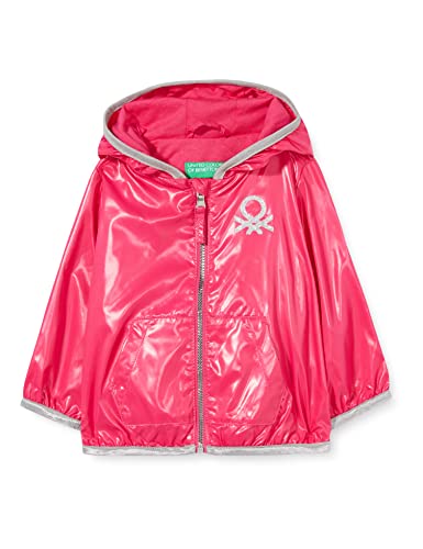 United Colors of Benetton Kurtka dla dziewczynek, Fuksja 3l5, 58