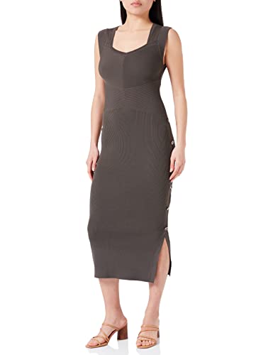 Morgan Damska sukienka bez rękawów RMUNI Medium Khaki TXL, Organiczny, XL