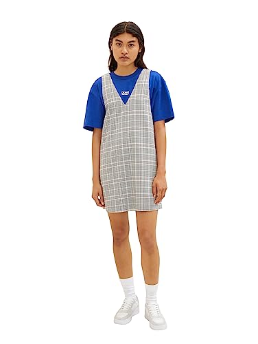 TOM TAILOR Denim Sukienka damska ze wzorem w kratkę, 32456-Rose Grey Check, M