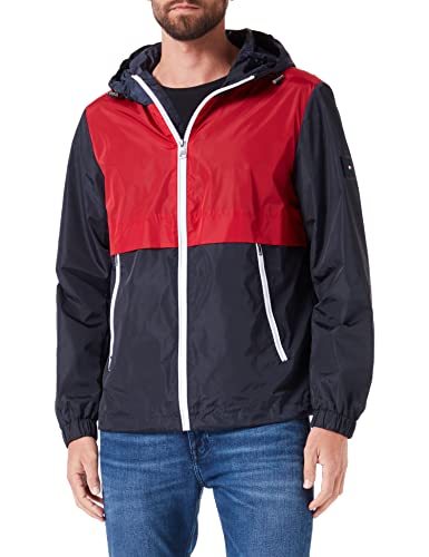 Tommy Hilfiger Męska kurtka z kolorowym blokiem HDD, tkana, Pustynne niebo, XXL