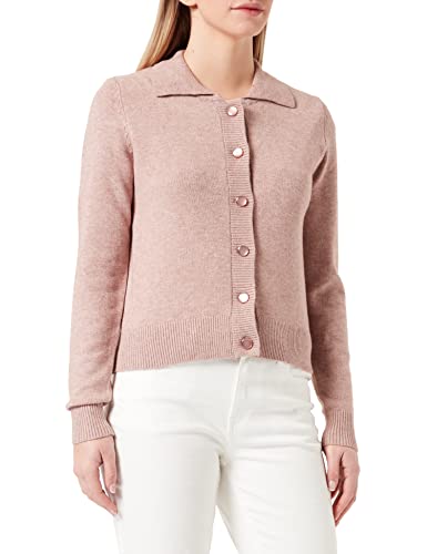 ONLY JdY Damska kurtka z dzianiny Jdymarco L/S Collar Cardigan Noos KNT, Wororose/Szczegóły: melanż, S